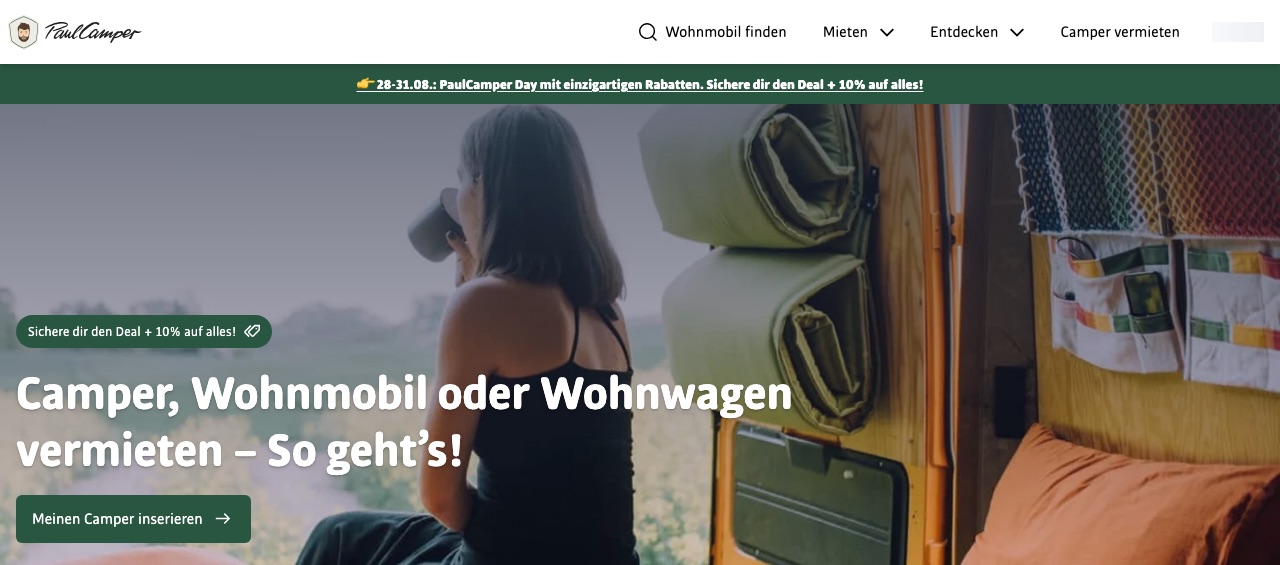 Bildschirmfoto: PaulCamper